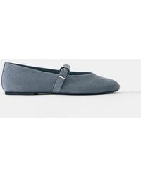 Pull&Bear - Leather Ballerinas - Lyst