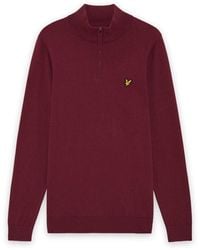 Lyle & Scott - Mid Knits Golf Quarter Zip Jumper - Lyst