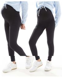 ONLY - Pack De 2 Leggings Negros De - Lyst