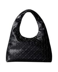 Calvin Klein - Logo Embossed Large Shoulder Handbag - Lyst