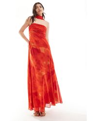 EVER NEW - Bandeau Maxi Dress With Neck Tie - Lyst