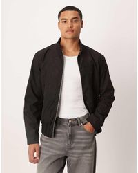 Brave Soul - Faux Suede Bomber Jacket - Lyst