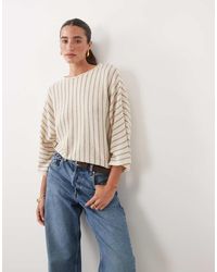 ASOS - Knitted Vertical Stripe Jumper - Lyst