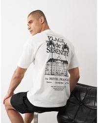 New Look - Hotel Logo Oversized T-shirt - Lyst