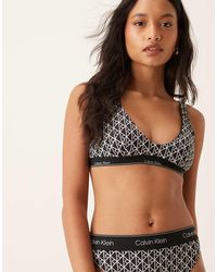 Calvin Klein - Monogram Bralette Bikini Top - Lyst