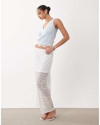 ASOS - Lace Column Maxi Skirt - Lyst