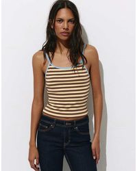 Pull&Bear - Striped Strappy Top - Lyst