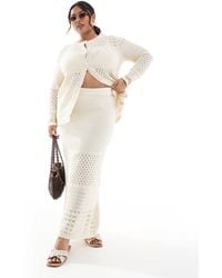 Vero Moda - Crochet Maxi Skirt Co-ord - Lyst