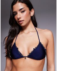 ASOS - Goldie Chain Detailing Triangle Bikini Top - Lyst