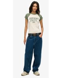 Superdry - Athletic Essentials Raglan Cap Sleeve T-Shirt - Lyst