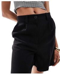 ASOS - Asos Design Tall Dad Short With Linen - Lyst