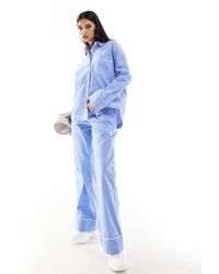 The Couture Club - Camicia A Righe Con Profili A Contrasto - Lyst