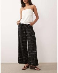 Never Fully Dressed - Cotton Hotfix Wide Leg Trousers - Lyst