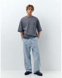 Pull&Bear - Denim Joggers - Lyst