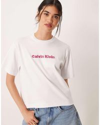 Calvin Klein - Calvin Klein Embroidery Logo T-Shirt - Lyst