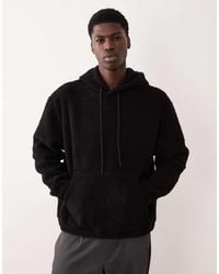 ASOS - Relaxed Borg Hoodie - Lyst