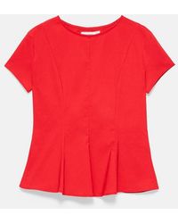 Pull&Bear - Top Peplo - Lyst