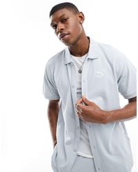 PUMA - Classics Pique Terrycloth Shirt - Lyst