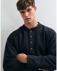 Abercrombie & Fitch - Oversized Heavyweight Henley Top - Lyst