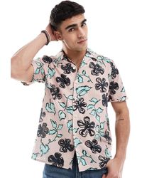 Paul Smith - Short Sleeve Casual Shirt With Floral Print - Lyst
