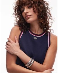 Lacoste - – tank-trägertop aus strick - Lyst