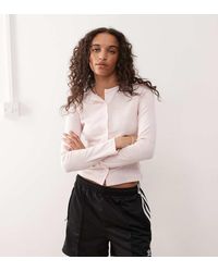 Collusion - Long Sleeve Pointelle Cardigan - Lyst