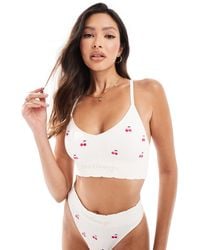 Boux Avenue - Cherry Embroidered Bralet - Lyst