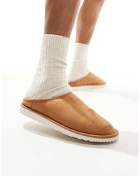 Jack & Jones - Faux Suede Mule Slipper - Lyst