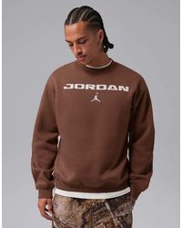 Nike - Jordan Brooklyn Seasonal Sweatshirt Met Ronde Hals Van Geborstelde Fleece - Lyst