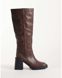 Raid - Carnie Block Heel Knee Boots - Lyst