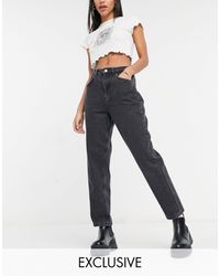 Reclaimed (vintage) – Inspired 92' – Lässige Mom-Jeans - Grau