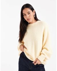 ASOS - Oversized Crew Neck Cocoon Fluffy Jumper - Lyst