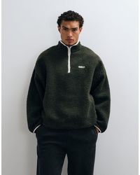 Collusion - Borg Funnel Neck Quarter Zip - Lyst