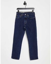 Levi's - 501 High Rise Straight Leg Crop Jeans - Lyst
