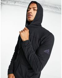 adidas originals adiplore polar fleece jacket in black