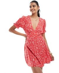 Miss Selfridge - Spun Mini Tea Dress - Lyst