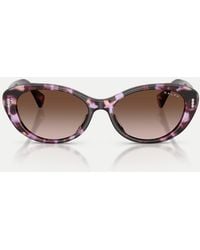 Ralph - Oval Sunglasses With Lens - Lyst