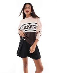 Kickers - Relaxed Knit Jumper With Stripe Logo - Lyst