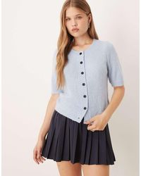 Vrg Grl - Tessa Puff Sleeve Cardigan - Lyst