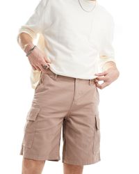 ASOS - Pantaloncini cargo ampi color cuoio - Lyst