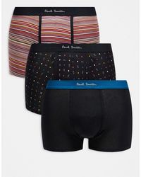 Paul Smith - Paul Smith 3 Pack Logo Trunks - Lyst