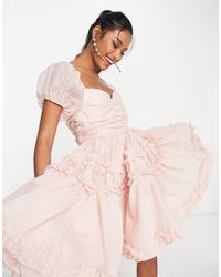 Sister Jane - Dream Bridesmaid Short Sleeve Organza Puff Mini Dress - Lyst