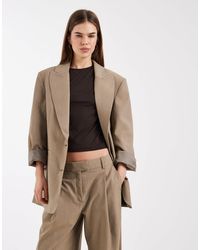 ASOS - Oversized Strong Shoulder Blazer - Lyst