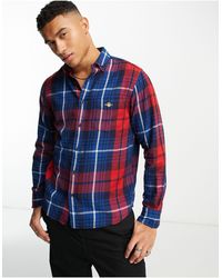 GANT - Shield Logo Check Flannel Shirt Regular Fit - Lyst