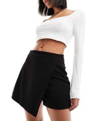 ASOS - Clean Angled Hem Skort - Lyst