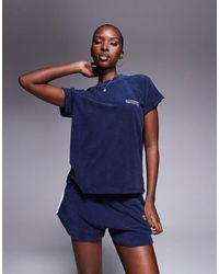 ASOS - Weekend Collective Co-Ord T-Shirt With Towelling - Lyst