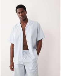 Jack & Jones - Revere Collar Seersucker Co-ord Shirt - Lyst
