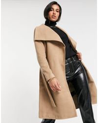 ONLY Phoebe - Cappotto lunghezza media giallo drappeggiato