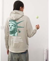 Gramicci - Sudadera Color Avena Pigmentado Con Capucha Liberty De -Neutro - Lyst