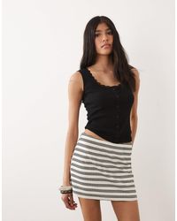 ASOS - – gestreifter mini-skort - Lyst